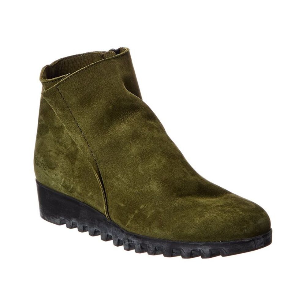 Arche Lomhus Suede Boot, Green